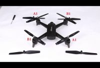 ALLCACA RC Drone 6-axis Gyro Quadcopter Optical Flow Positioning Double 720P HD Cameras 360° Flip