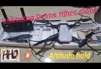 drone Hjhrc clone vs angin, altitude hold,murah, mantap stabil