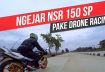 Ngejar Honda NSR 150 SP X Honda CBR 250 RR Pakai Drone Racing | FPV Drone Chasing Motorcycle