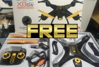 Tenergy Syma X8SW FREE DRONE GIVEAWAY Wi-Fi FPV Quadcopter Drone 720P HD Camera Altitude Hold RC