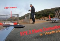 Head-tracking FPV 3 RC Plane Formation – 2x T-33 and 1x T-34