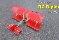 How to make RC Biplane at home | DIY RC Airplane that 100 flying