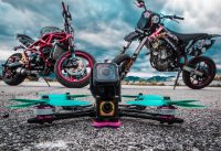 FPV drone vs Stunt bike |Marco Pasqualini stuntrider|