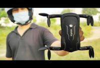 Foldable Syma Z1 Pocket Drone with FPV WiFi Camera Altitude Hold Mode APP Control Quad-Copter