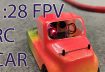 1:28 FPV RC model TRUCK on carpet track – INSANE FAST