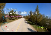 7″ Drone Low-altitude flight GPS Data Overlay (Telemetry)
