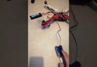 Arduino uno with joystick shield, quadcopter ESC, battery and motor and propeller, Experiment 1.1
