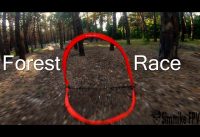 Speedtest in the forest. Drone Race. GoPro 7 black footage