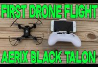 Aerix Black Talon drone quadcopter iPhone Controlled: First Time Ever CRASHES (SUPER FUN)