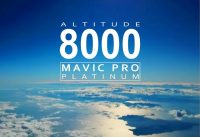 8000m height record, Mavic Pro Platinum, 8560mah battery