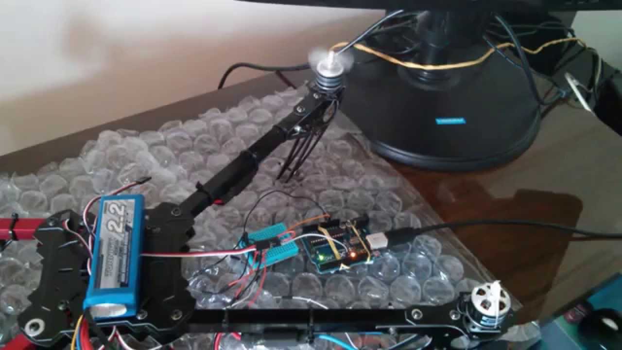 Test 01 : Quadcopter : Arduino Uno + Esc + Brushless