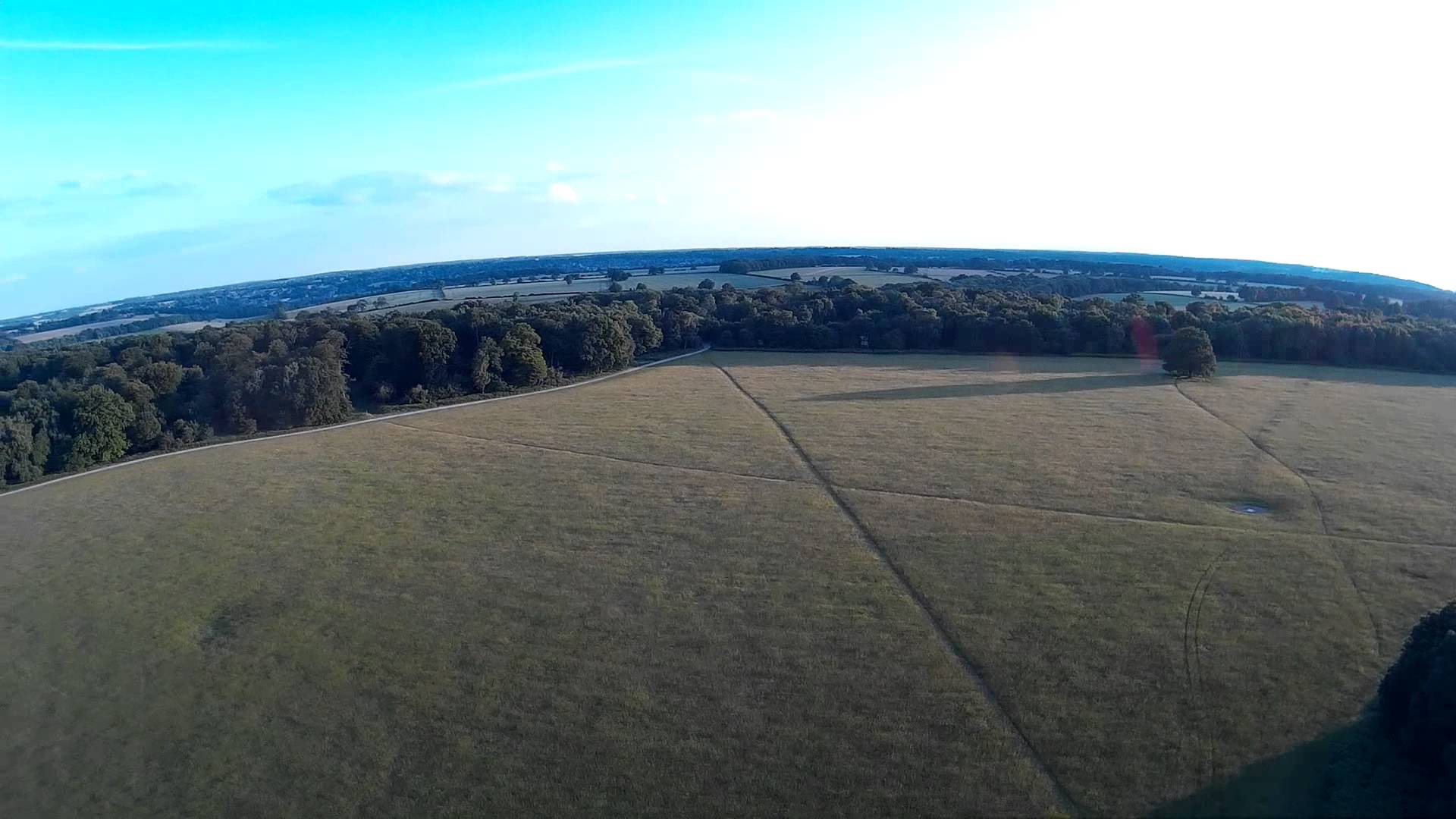 First flight of my now fully loaded quadcopter, and then …