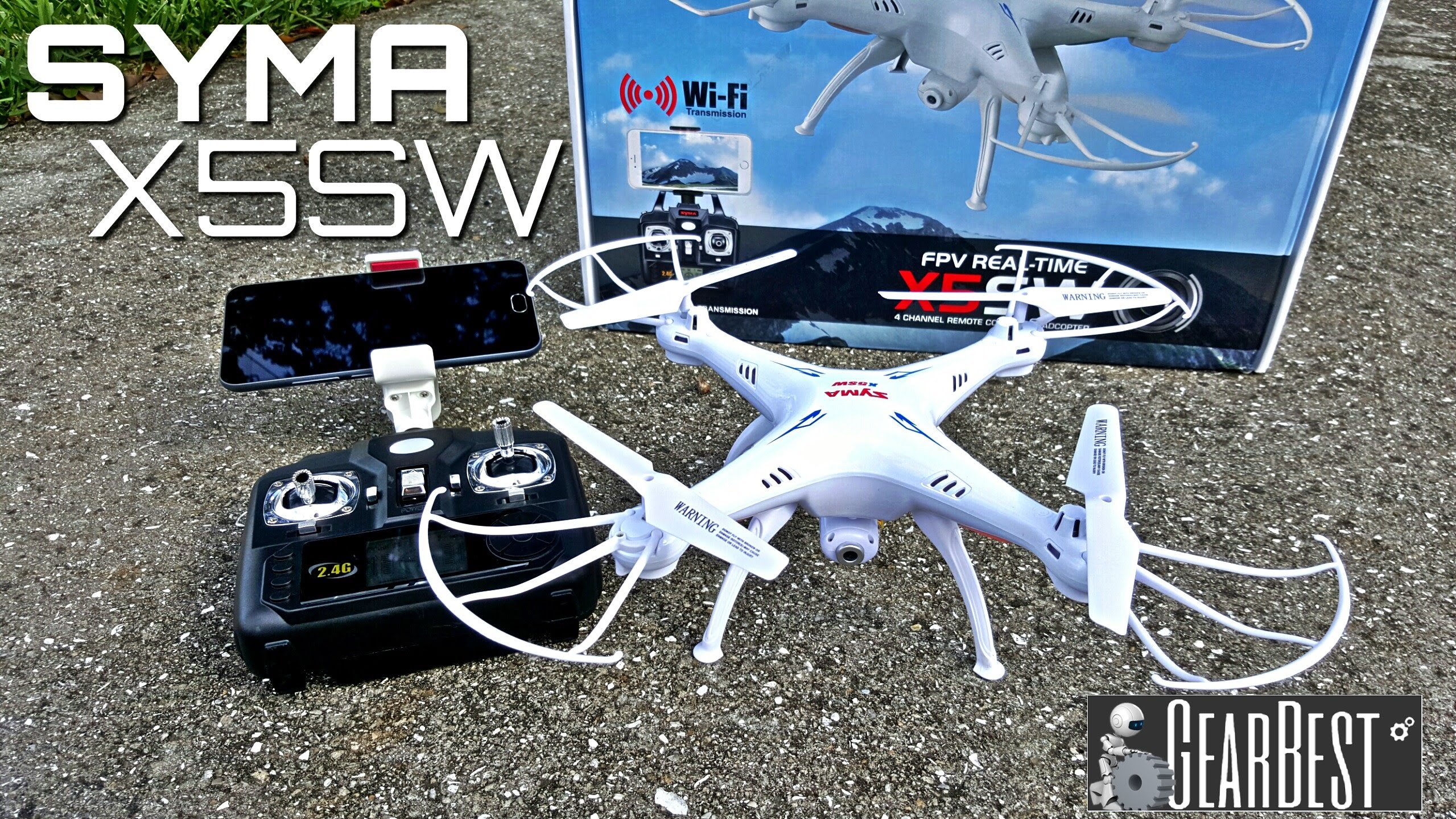 Syma X5SW Quadcopter – [Unboxing & Review] – 6 Axis – 2.4GHz – WIFI – FPV – 2MP Camera