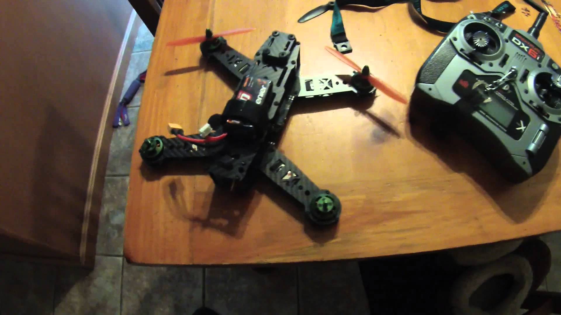 ARRIS X-Speed FPV250 Racing quadcopter maiden WITH CRASH