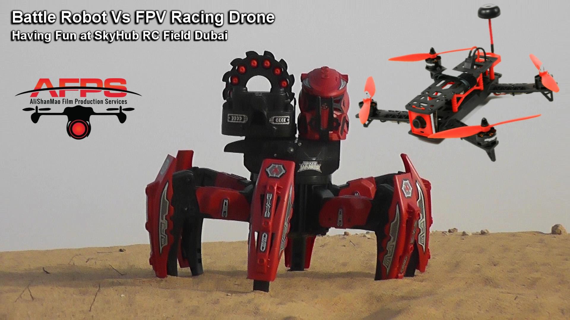 Battle Robot Vs FPV Racing Drone