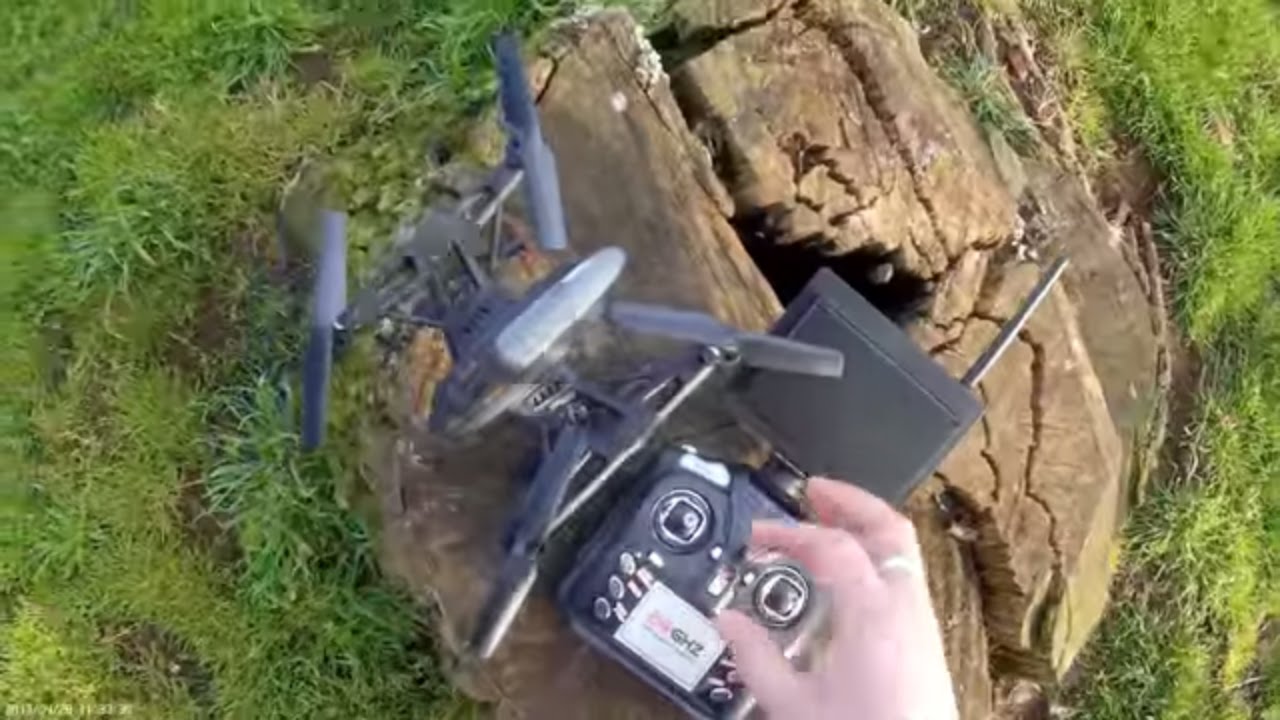 JD 509 FPV quadcopter flight test with altitude hold