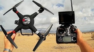 WLToys Q303-A Large Altitude Hold FPV Gimbal Drone Flight Test Review