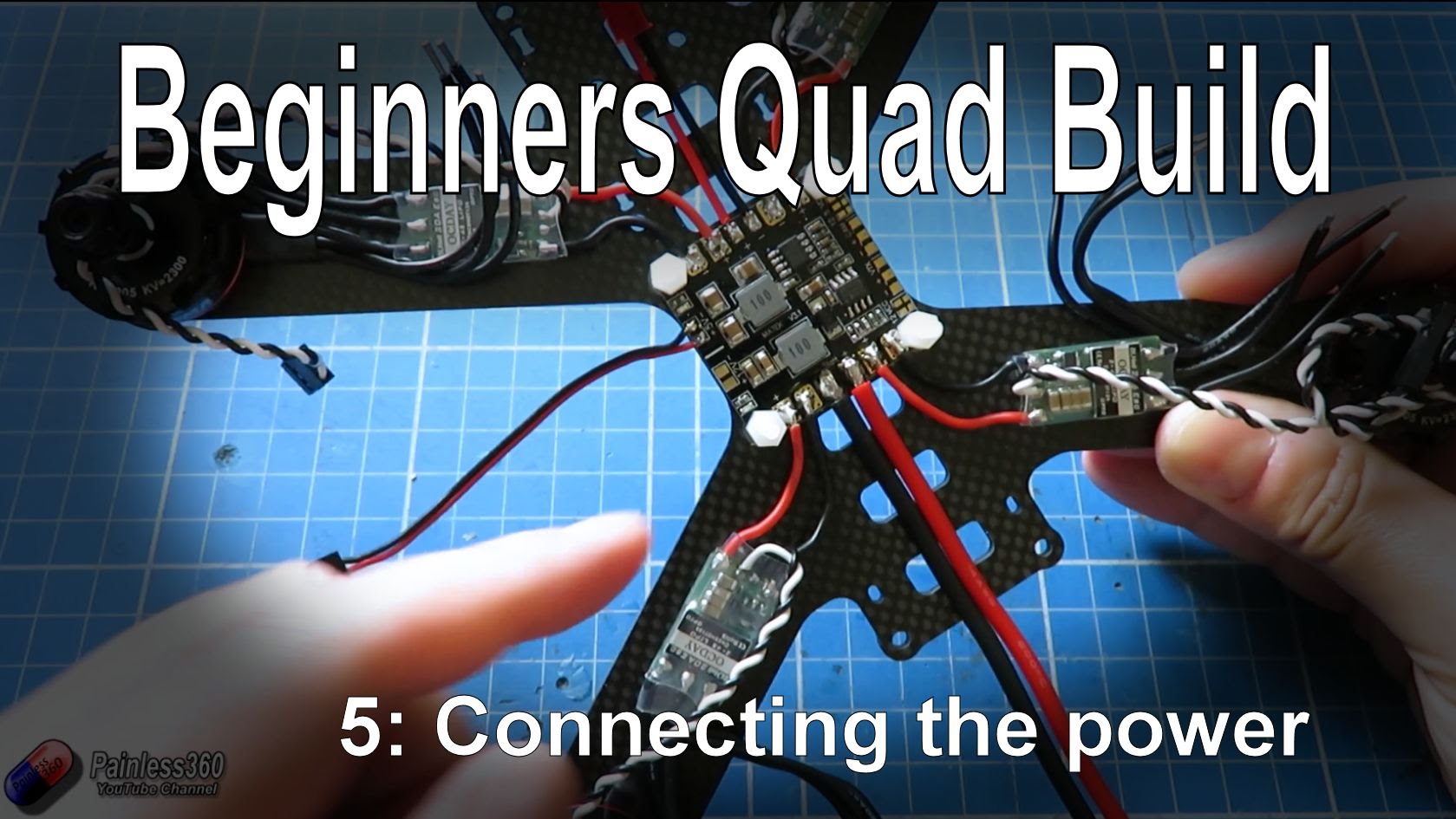(59) Quadcopter Building for Beginners – Connecting the main power systems
