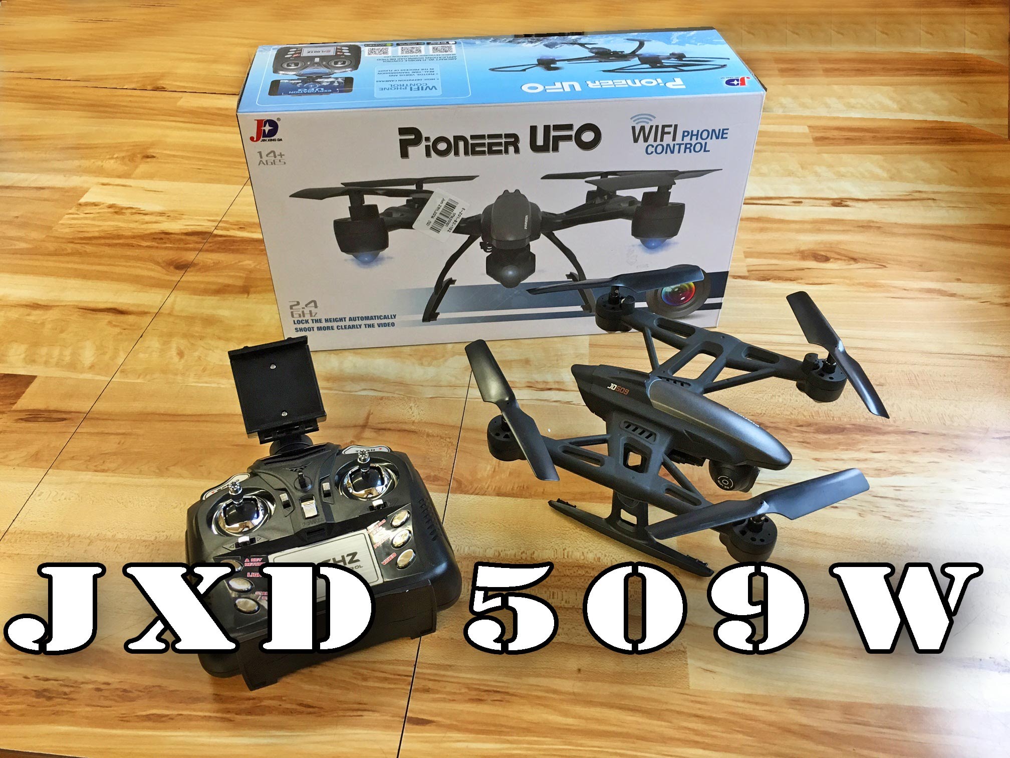 JXD509W WiFi Quadcopter Drone with Altitude hold PT1