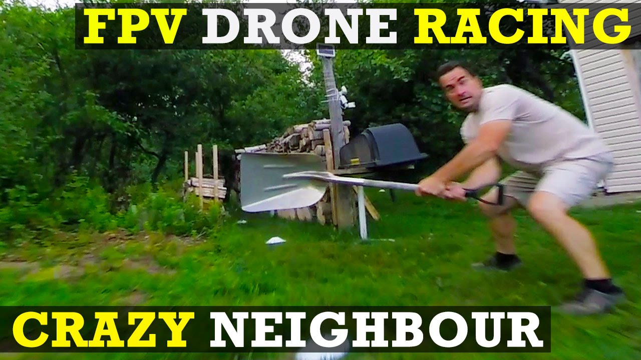 crazy neighbour almost hit my drone – FPV Drone Racing