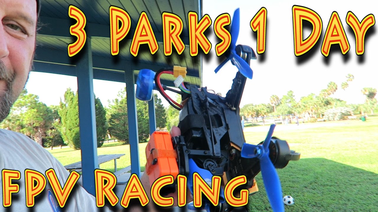 FPV Racing Drone: 3 parks 1 day (08.19.2016)
