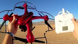 MJX X102H Large Altitude Hold Camera Drone Flight Test Review