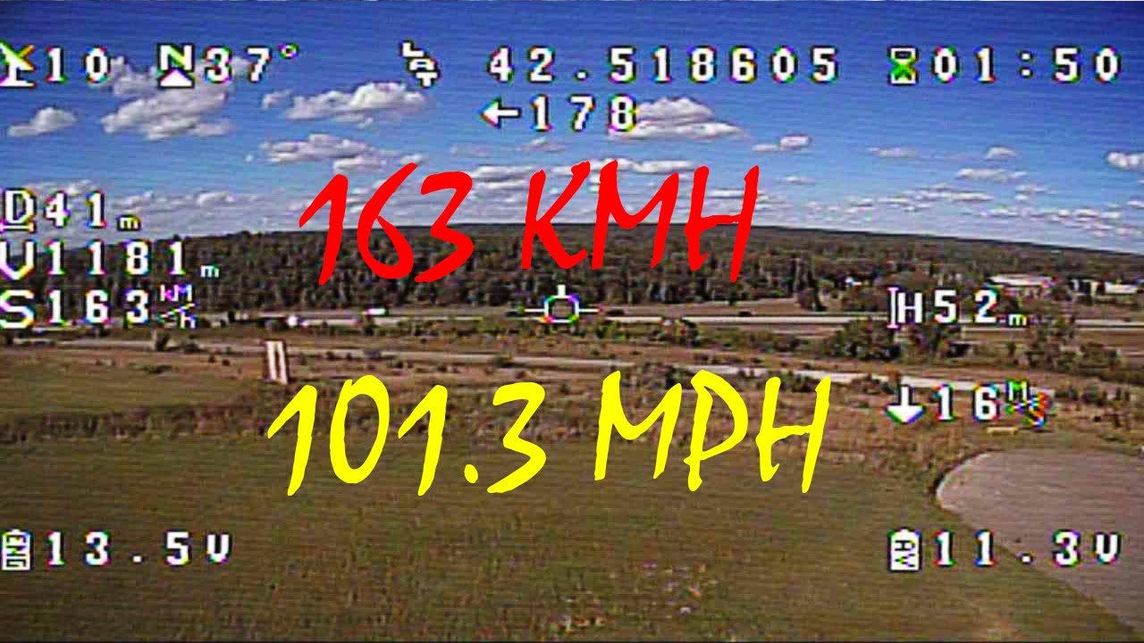 Quadcopter Breaking 100 MPH Barrier