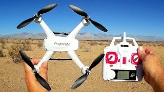 DM009 HC Conqueror Long Flying Altitude Hold Camera Drone Flight Test Review