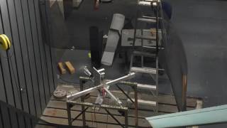 Mechanical Transmission Quadcopter test run