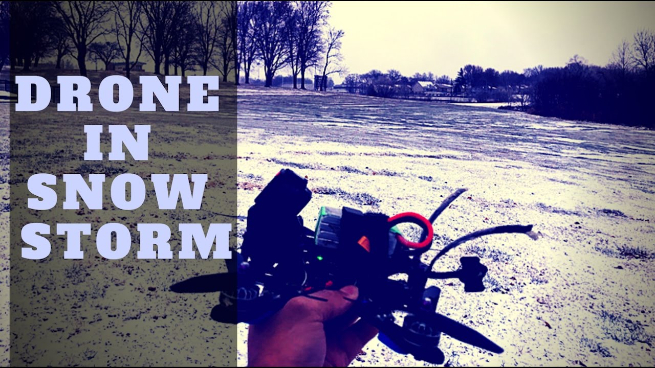Flying Drone in SNOW STORM | Testing out KISS ESC v108f | DRONE FREESTYLE