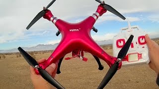 Syma X8HG Large Altitude Hold Camera Drone Flight Test Review