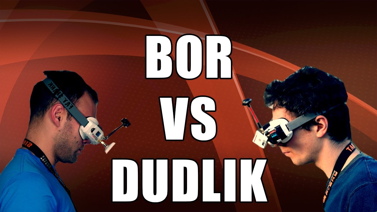 DuDlik vs. Bor – FPV drone racing battle in the karting track
