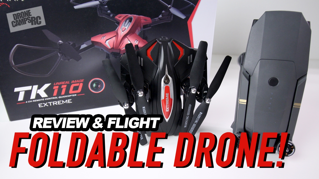 FOLDING DRONE with WIFI – SKYTECH TK110 Review Flight
