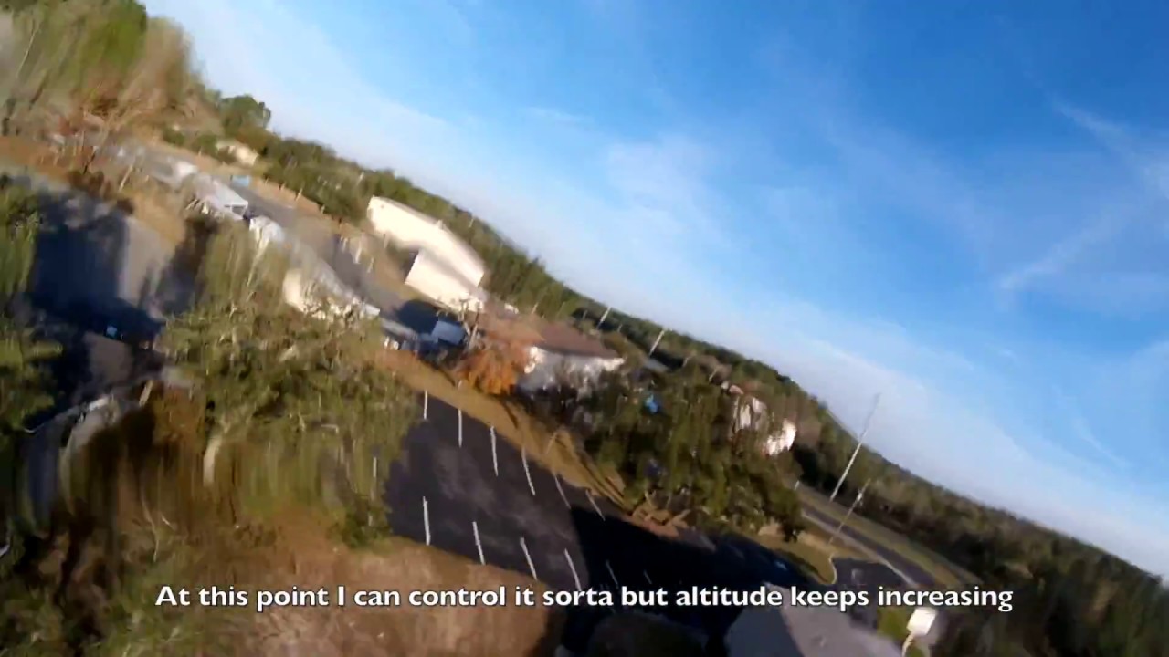 Quadcopter fail, Drone racing crash
