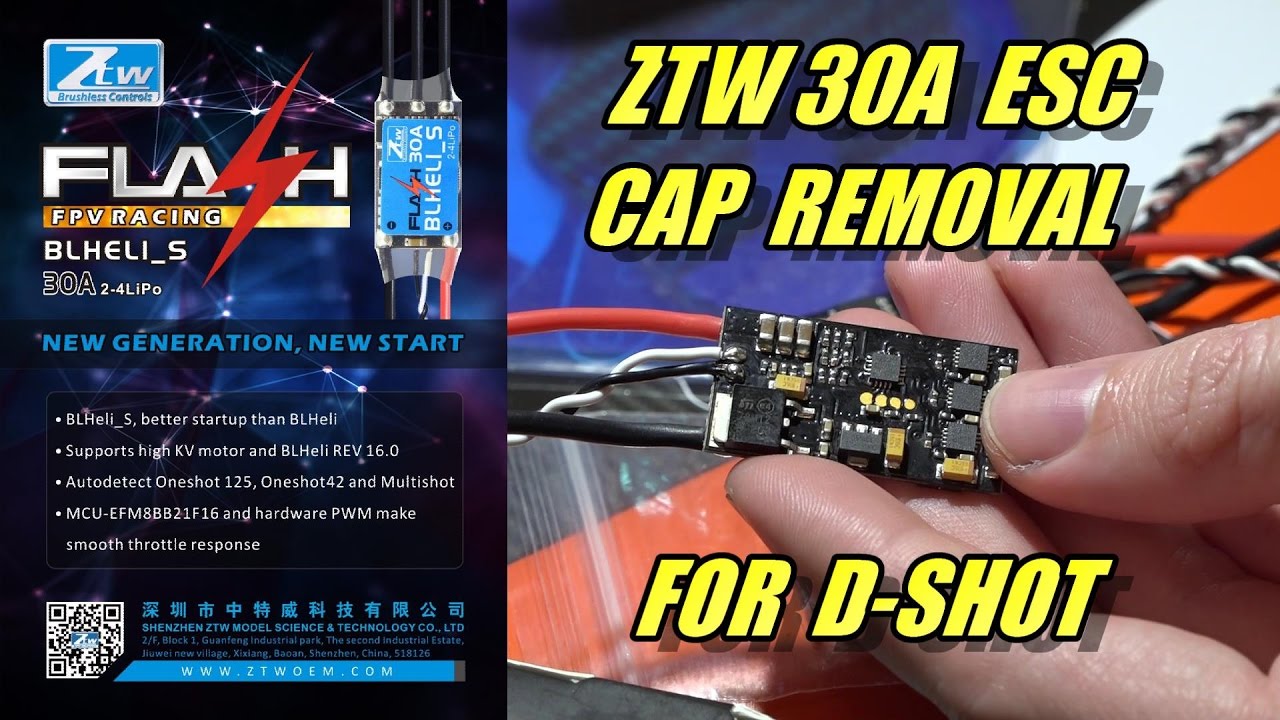 ZTW 30a ESC First Look Signal Cap Removal