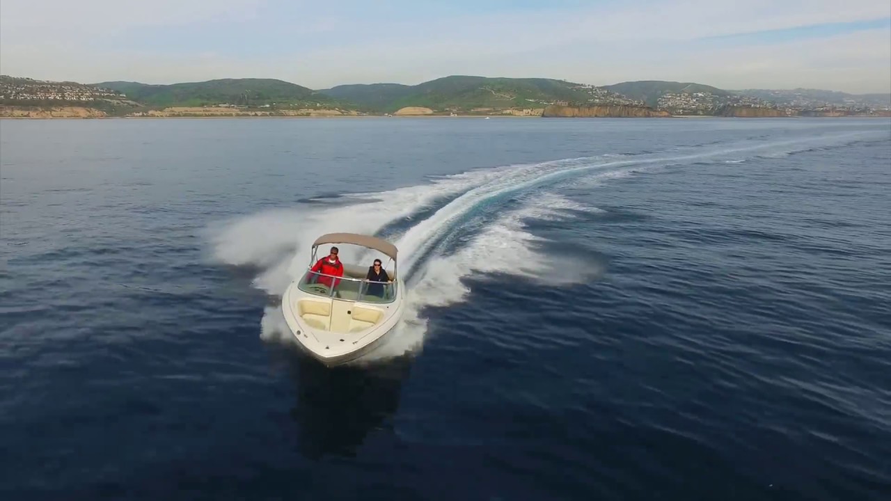 Drone Chasing Sea Ray 210 Speed Boat – Newport Beach Laguna Beach – DJI Phantom 3