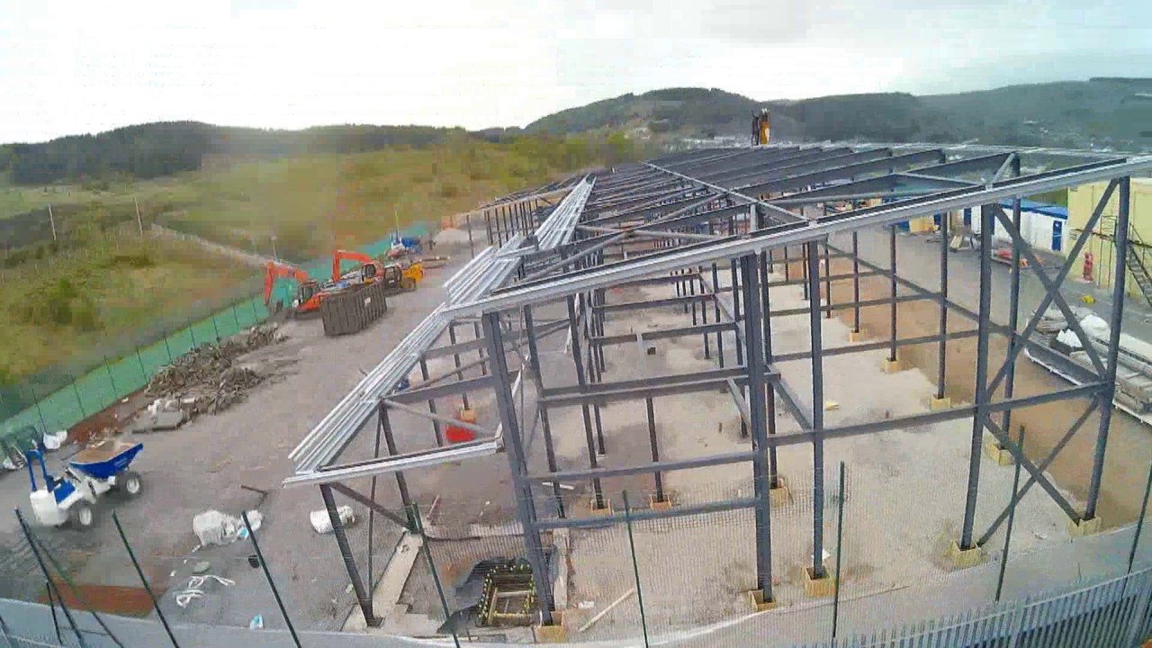 Emax Drone Meets School Construction Site