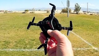 FQ777 FQ17W Foldable Pocket Selfie Drone Flight Test Review