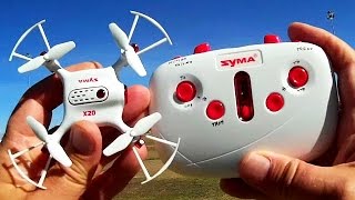Syma X20 Altitude Hold Micro Drone Flight Test Review