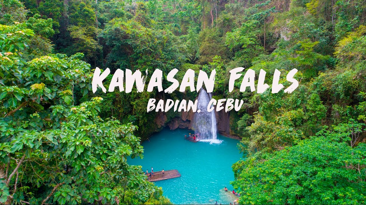 Kawasan Falls Drone Adventure Cebu, City Philippines