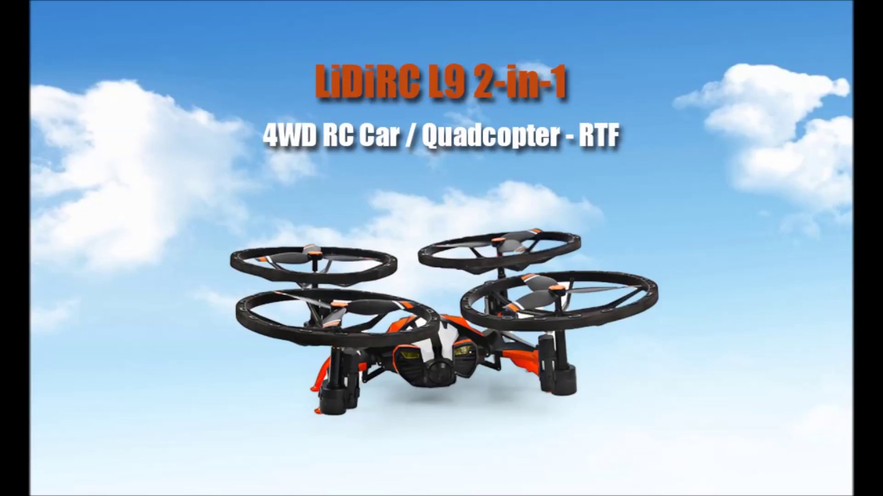 LiDiRC L9 2 in 1 4WD RC Drone Car – Air-ground Auto Deformation