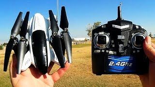 SY X33-1 Cheap Altitude Hold Folding Drone Flight Test Review