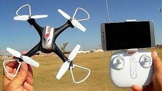 Syma X15W Easy FPV Camera Drone Flight Test Review