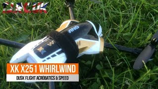 Xk 251 speed runs acrobatics with 1080 degree + rolls flips using Turnigy 950 mah 25-50c battery