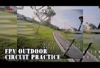 Micro FPV practice on the FPV race track