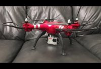Syma X8HG 8MP HD Camera Drone with Altitude Hold Unboxing, Indoor Maiden Flight, and Review