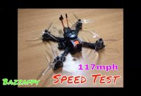 117MPH Racing Drone Speed Test Cobra Champion Series 2207 2450kv Motors 5s Graphene 3 Sets of Props
