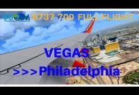 [FSX] Southwest 2015 | Las Vegas – Philadelphia | B737-700 | Full Flight | VATSIM FNO (Full ATC)