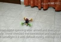 [SOLVED] Quad problem motor spinning after armed and then stopped