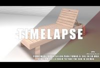 Timelapse – Como modelar un sillón para tomar el sol en 3D Max How to model a chair